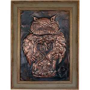 The Auld Owl of Time. Copper Art
