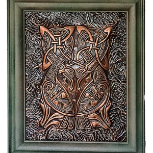 Two Celtic knot Heron’s  Copper Art