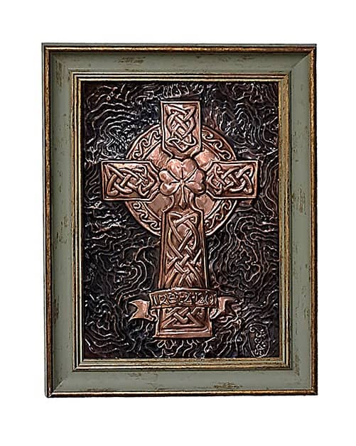 CELTIC CROSS WITH CLADDAGH - Image 2