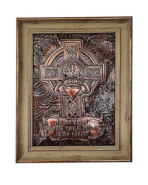 CELTIC CROSS WITH CLADDAGH